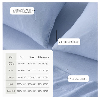Viscose from Bamboo & Cotton Blend Jersey Knit Sheets